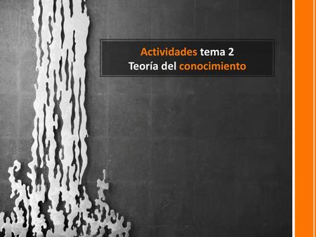 Teoría del conocimiento