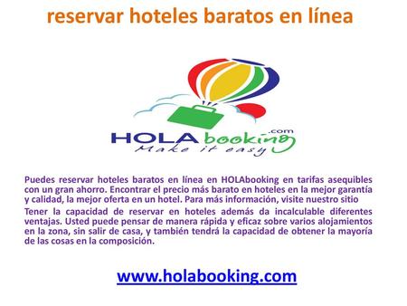 reservar hoteles baratos en línea