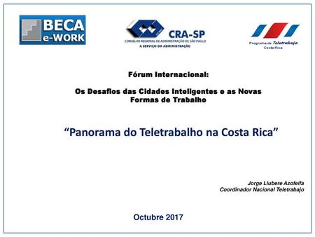 Os Desafios das Cidades Inteligentes e as Novas Formas de Trabalho