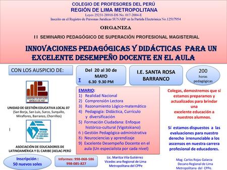COLEGIO DE PROFESORES DEL PERÚ