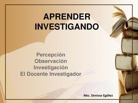 APRENDER INVESTIGANDO