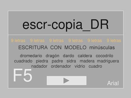 F5 escr-copia_DR Arial ESCRITURA CON MODELO minúsculas