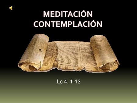MEDITACIÓN CONTEMPLACIÓN