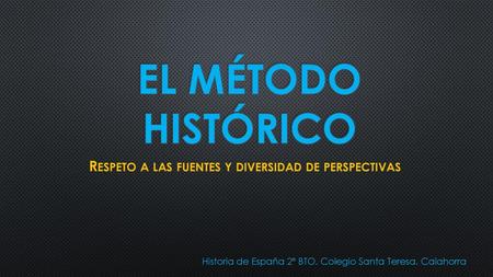 Respeto a las fuentes y diversidad de perspectivas
