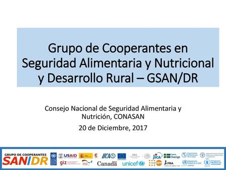 Consejo Nacional de Seguridad Alimentaria y Nutrición, CONASAN