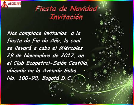 Fiesta de Navidad Invitación