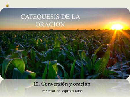 CATEQUESIS DE LA ORACIÓN