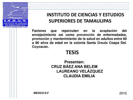 INSTITUTO DE CIENCIAS Y ESTUDIOS SUPERIORES DE TAMAULIPAS