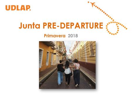 Junta PRE-DEPARTURE Primavera 2018.