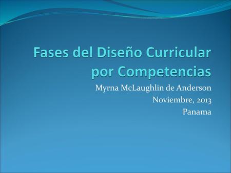 Fases del Diseño Curricular por Competencias