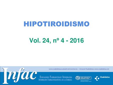 Sumario Hipotiroidismo Hipotiroidismo y embarazo