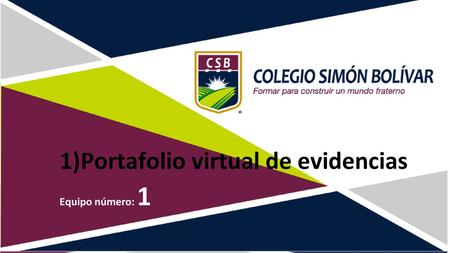 Portafolio virtual de evidencias