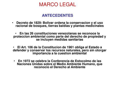 MARCO LEGAL ANTECEDENTES