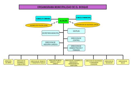 ORGANIGRAMA MUNICIPALIDAD DE EL BOSQUE