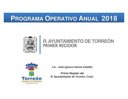 PROGRAMA OPERATIVO ANUAL 2018