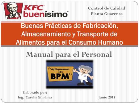Manual para el Personal