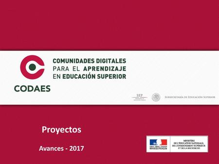 Proyectos Avances - 2017.