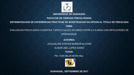GUAYAQUIL, SEPTIEMBRE DE 2017