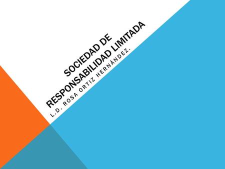 Sociedad de responsabilidad limitada