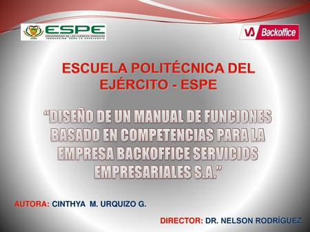 ESCUELA POLITÉCNICA DEL EJÉRCITO - ESPE