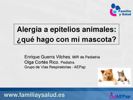 Alergia a epitelios animales: ¿qué hago con mi mascota?