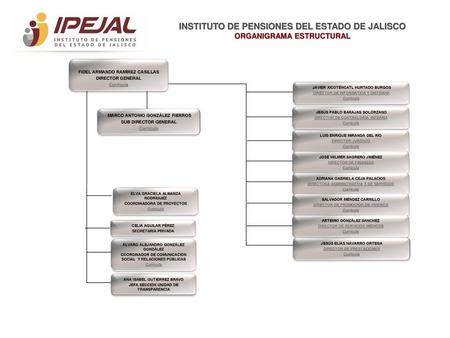 INSTITUTO DE PENSIONES DEL ESTADO DE JALISCO ORGANIGRAMA ESTRUCTURAL