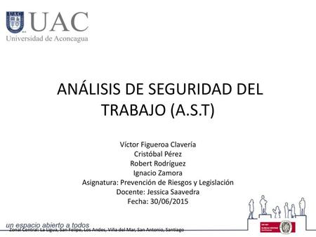 ANÁLISIS DE SEGURIDAD DEL TRABAJO (A.S.T)