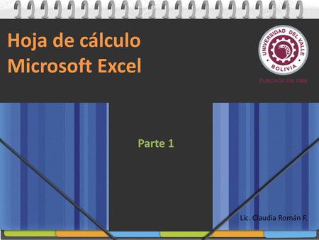 Hoja de cálculo Microsoft Excel