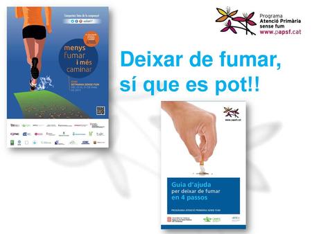 Deixar de fumar, sí que es pot!!