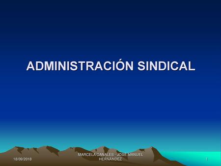 ADMINISTRACIÓN SINDICAL