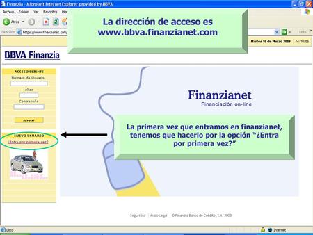 La dirección de acceso es