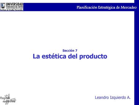 La estética del producto