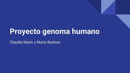 Proyecto genoma humano