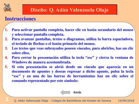Diseño: Q. Adán Valenzuela Olaje