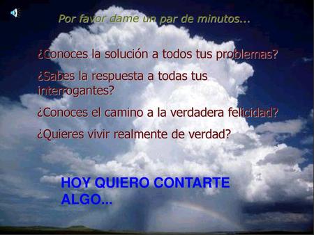 HOY QUIERO CONTARTE ALGO...