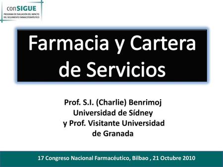 Farmacia y Cartera de Servicios