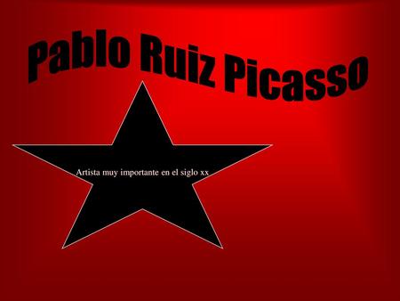 Artista muy importante en el siglo xx