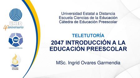 2047 INTRODUCCIÓN A LA EDUCACIÓN PREESCOLAR