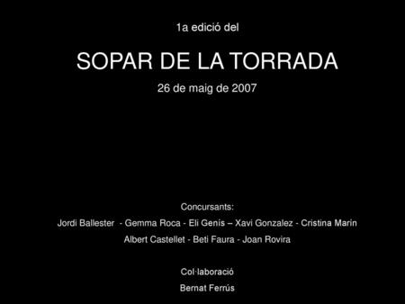 Albert Castellet - Beti Faura - Joan Rovira