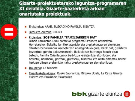 Erakundea: AFAE, EUSKADIKO FAMILIA EKINTZA