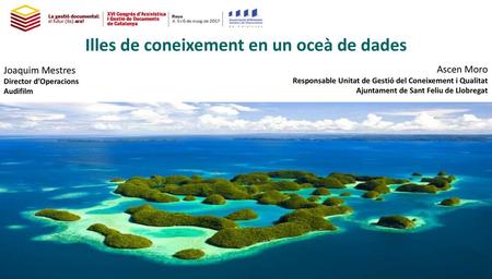 Illes de coneixement en un oceà de dades