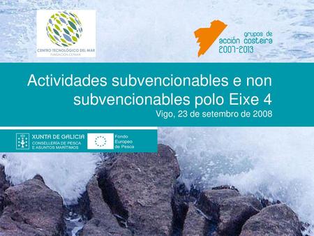 Índice Eixe 4 do Fondo Europeo de Pesca - Medidas