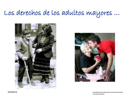 Los derechos de los adultos mayores …