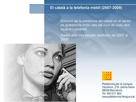 El català a la telefonia mòbil ( )