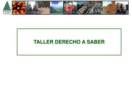 TALLER DERECHO A SABER.