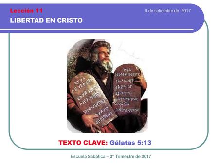 Escuela Sabática – 3° Trimestre de 2017