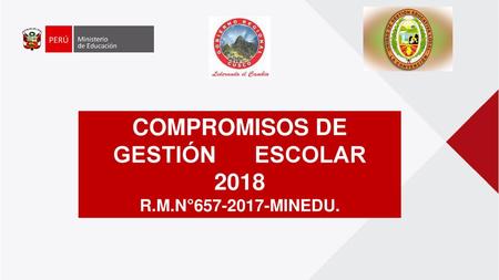 COMPROMISOS DE GESTIÓN ESCOLAR 2018
