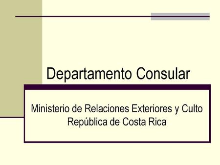 Departamento Consular