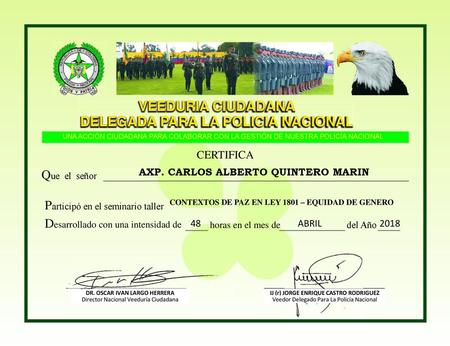 DELEGADA PARA LA POLICIA NACIONAL