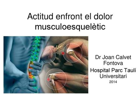Actitud enfront el dolor musculoesquelètic